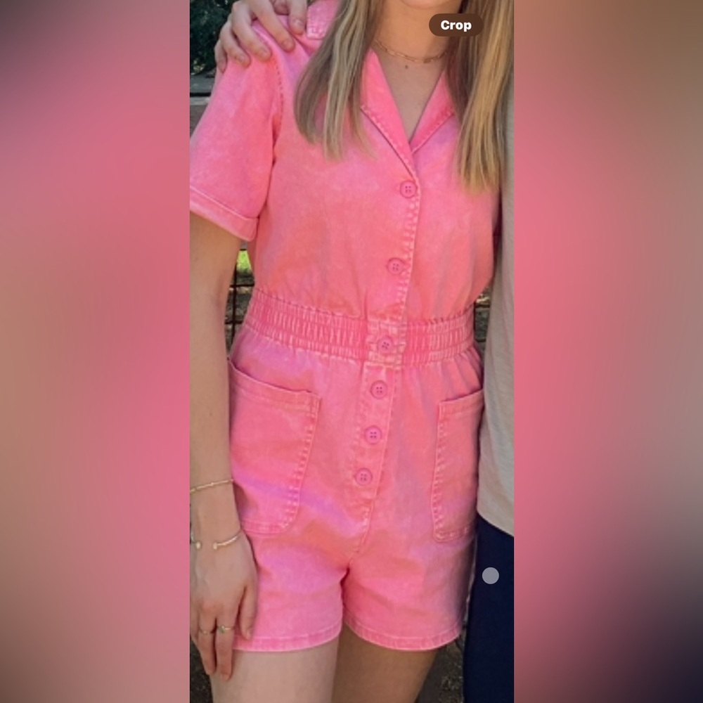 Skies Are Blue, pink Romper